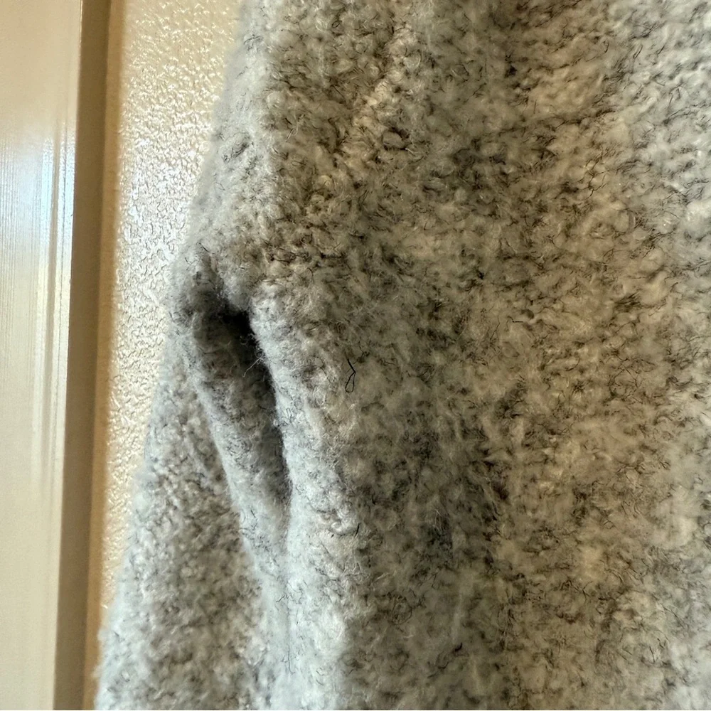Samansa‎ Mos2 Boucle Gray Women's Sweater Cardigan Sz F or Small - Picture 7 of 11
